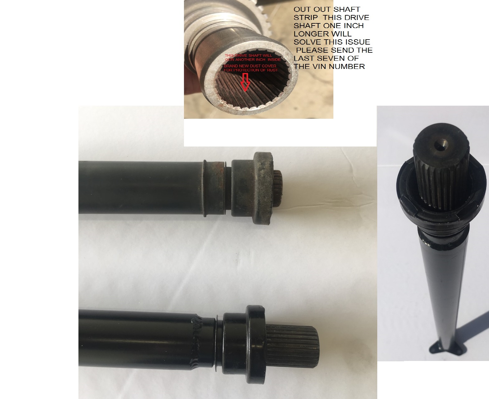 BMW X5 FRONT DRIVE SHAFT FOR 2000-2006